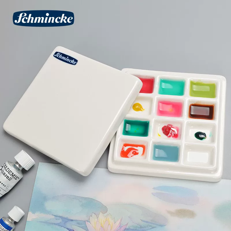 Schmincke 12-Well Porcelain Palette