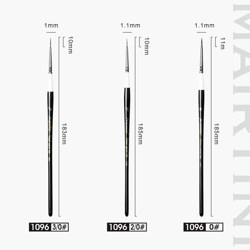 “Black Swan” Liner Brushes · Set of 3